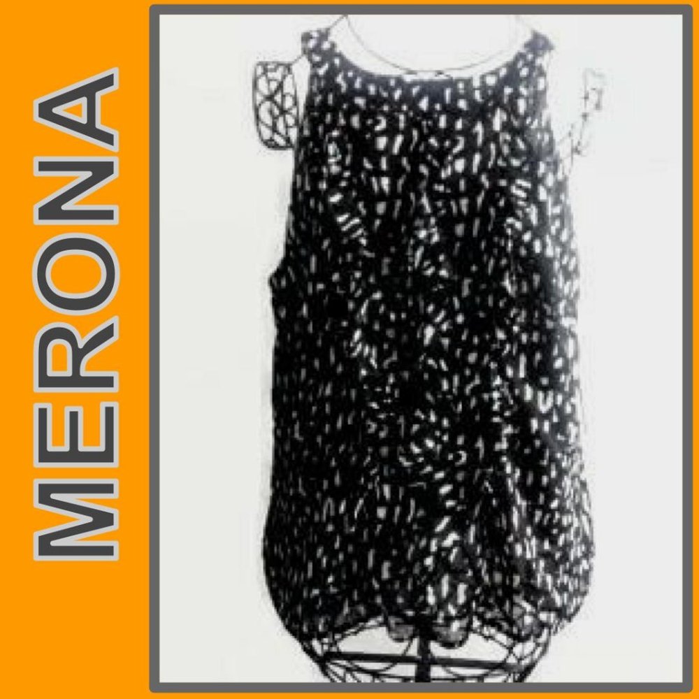 MERONA Sleeveless Ruffle Top Shell NWT